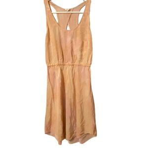 Aritzia Wilfred 100% Silk Dress‎ Pink Peach Open Back XS